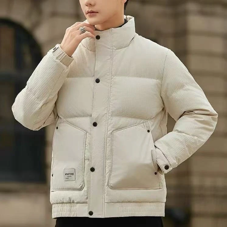 5mm羽绒服新款立领夹克男百搭潮流时尚日系外套b15-1
