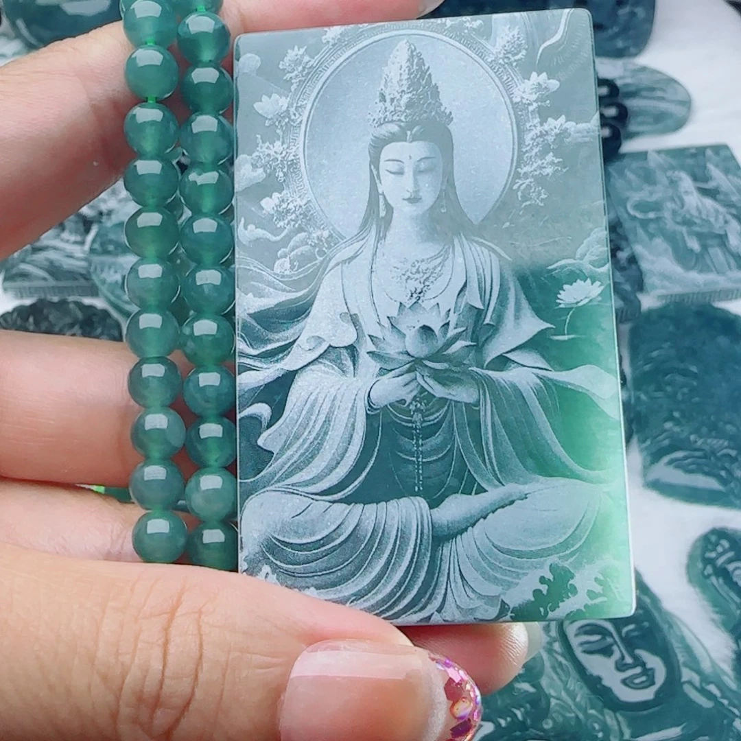 颈饰未镶嵌翡翠多样性发货天然的A货翡翠