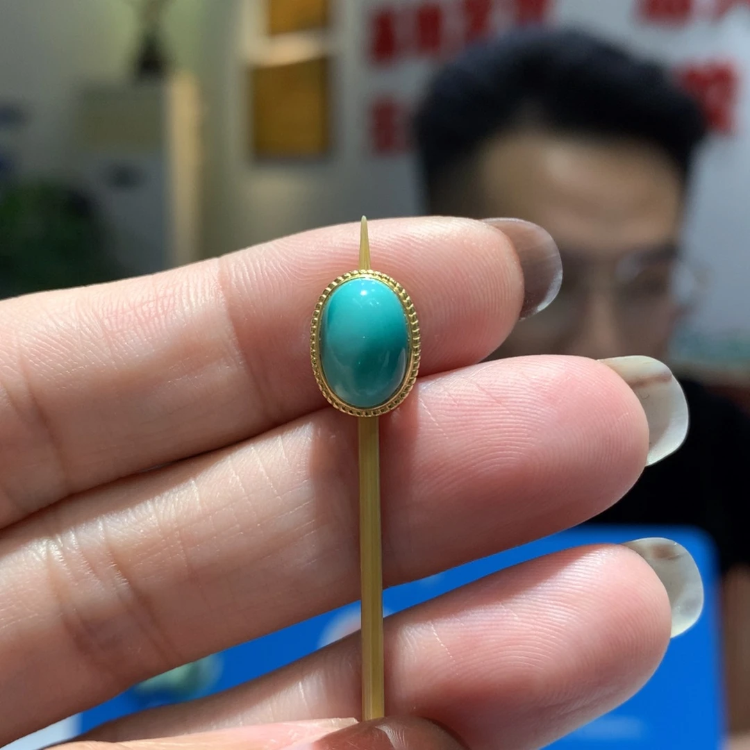 18K金镶嵌绿松石配饰