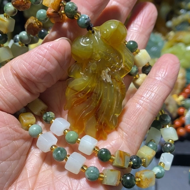 岫玉岫玉吊坠未镶嵌