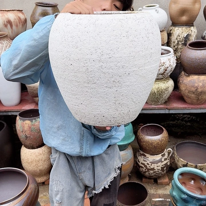 紫砂花盆高度32口径22