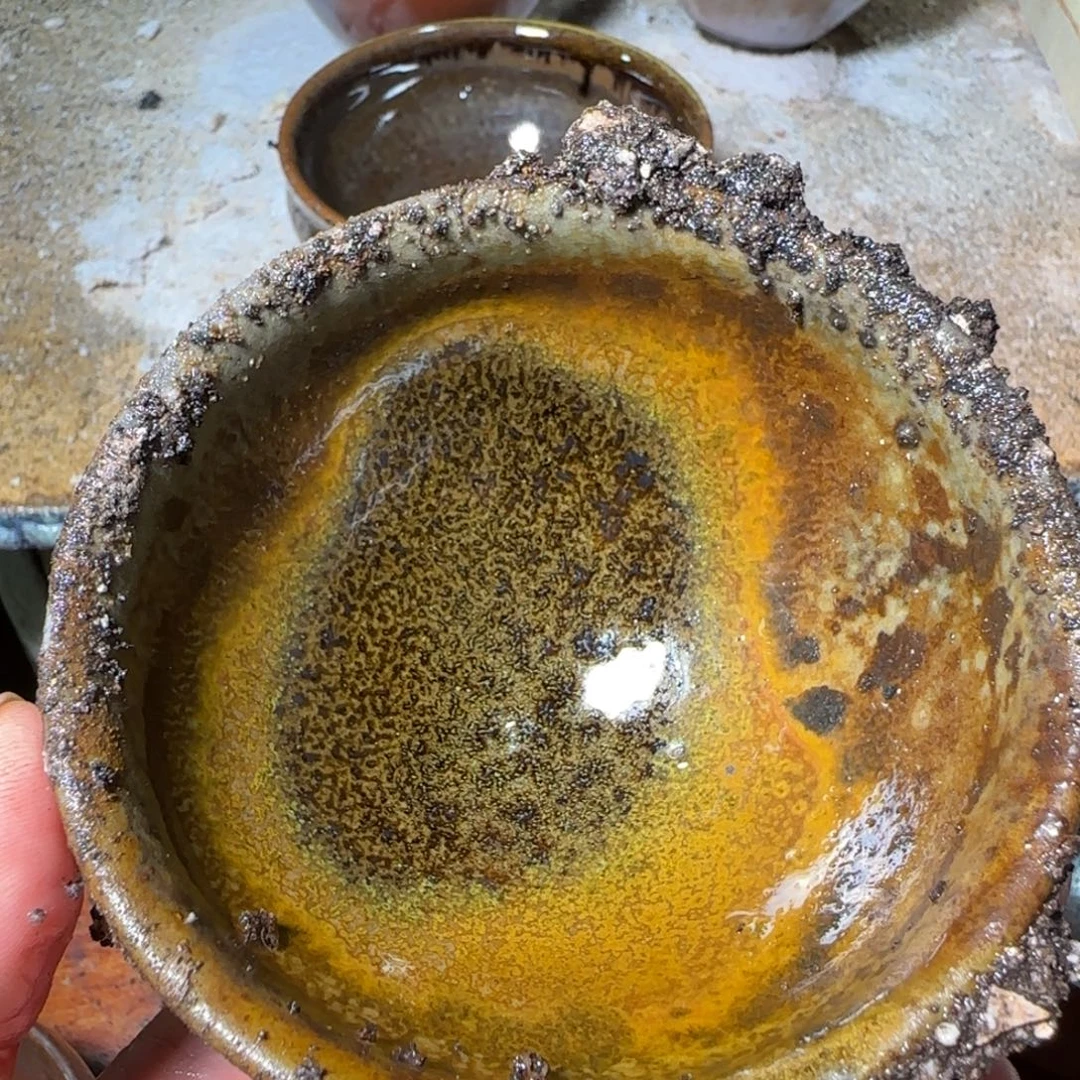 诚***成柴烧建盏茶盏茶杯192