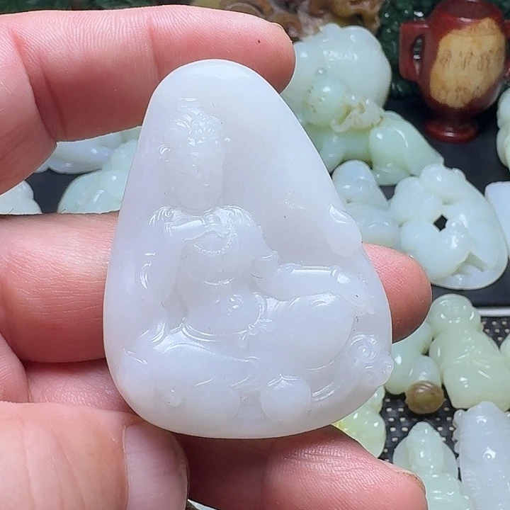 和田玉未镶嵌挂件