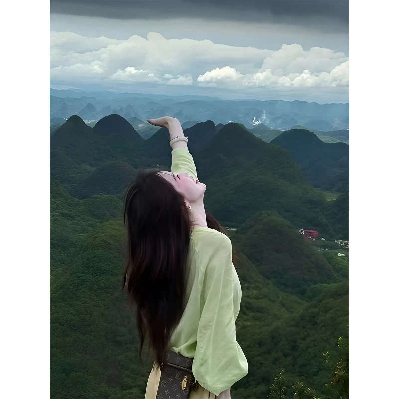 韩系新款小众慵懒风薄款长袖衬衫2025夏季气质百搭直筒休闲裤套装