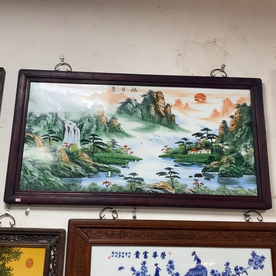 瓷120*66 景德镇瓷板画柴窑烧制