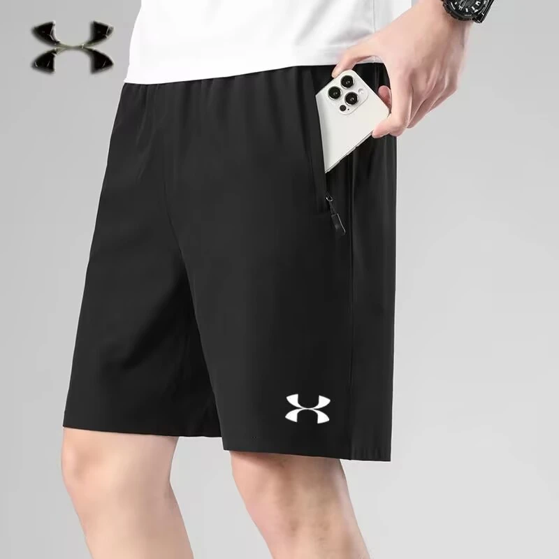 一折|奥莱|夏季透气速干短裤男宽松薄款短裤时尚透气高弹休闲裤