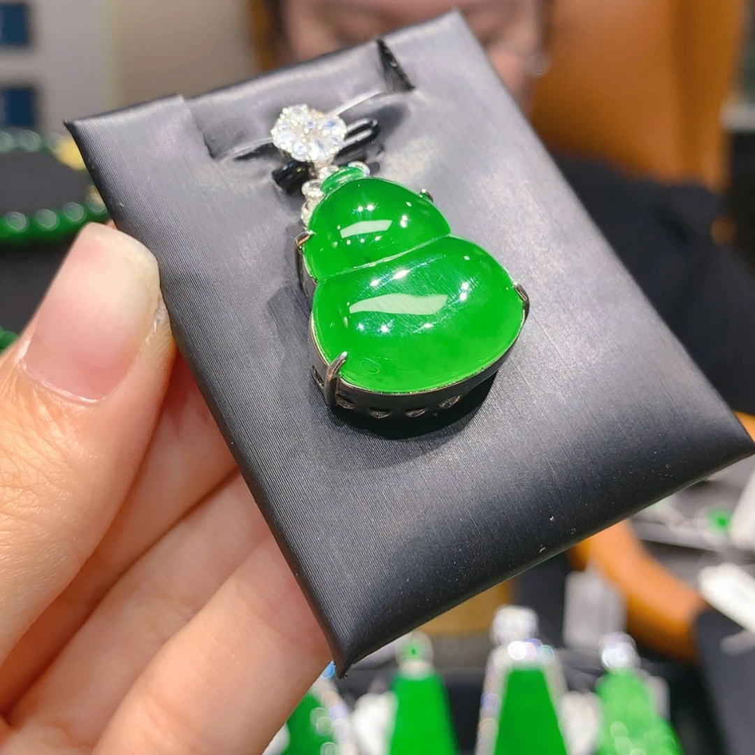 【闪购商品】翡翠银S925镶嵌颈饰3柒姐
