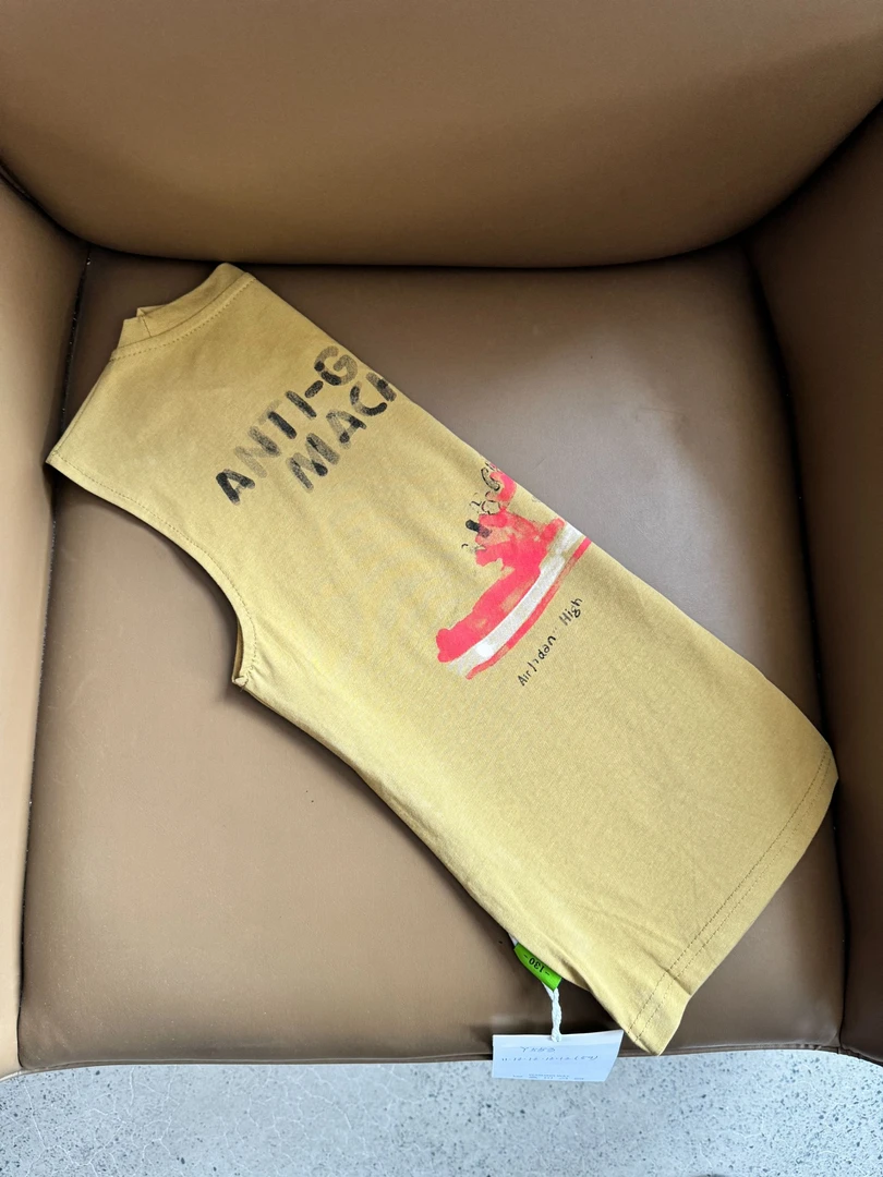 舅舅严选童装夏季儿童无袖百搭时尚韩系休闲潮流印花圆领背心Y553