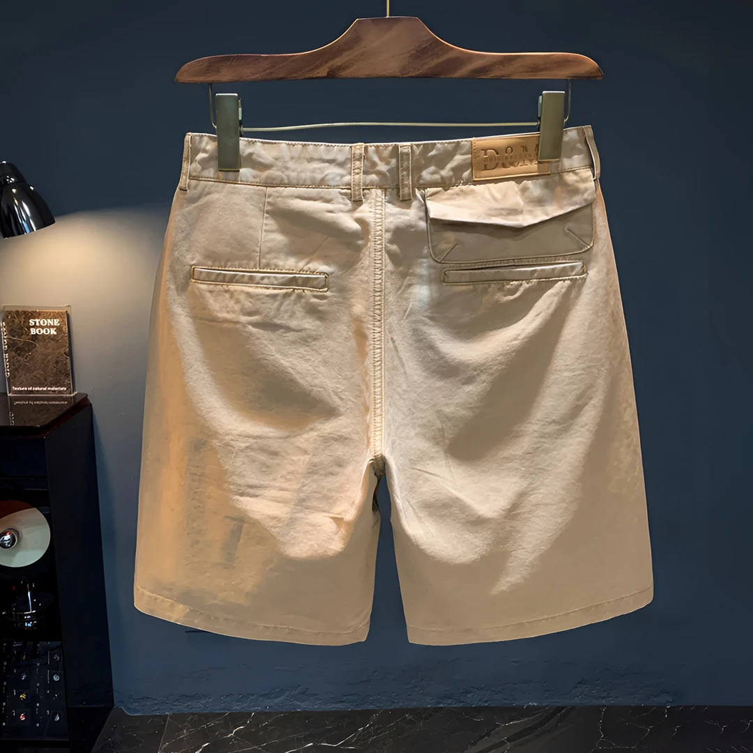 臣吾直筒休闲五分裤男潮流2025年夏季薄款短裤水洗做旧5分工装裤