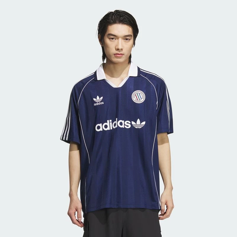 阿迪达斯 （adidas）男子Jersey SS足球风运动短袖球衣KC0127