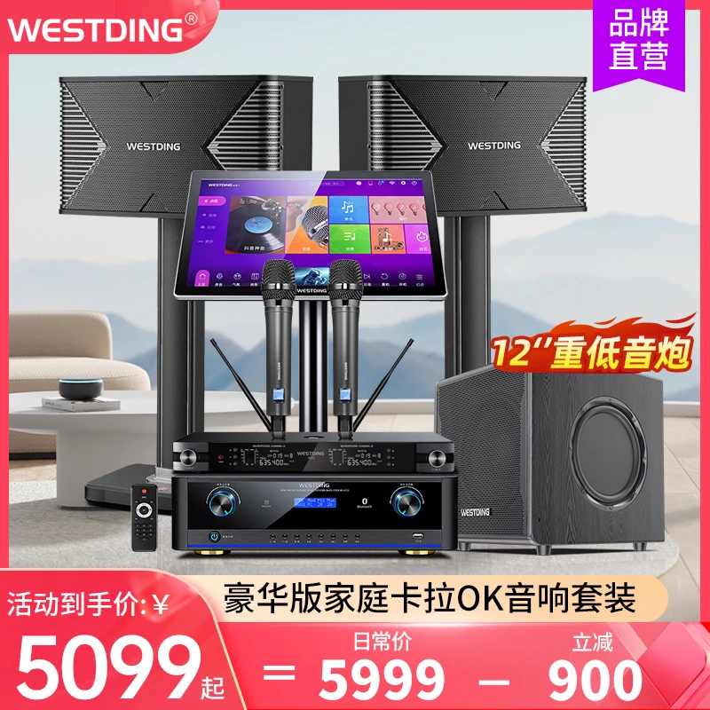 威斯汀117家庭ktv音响套装全套重低音炮家用新品卡拉ok专业音箱