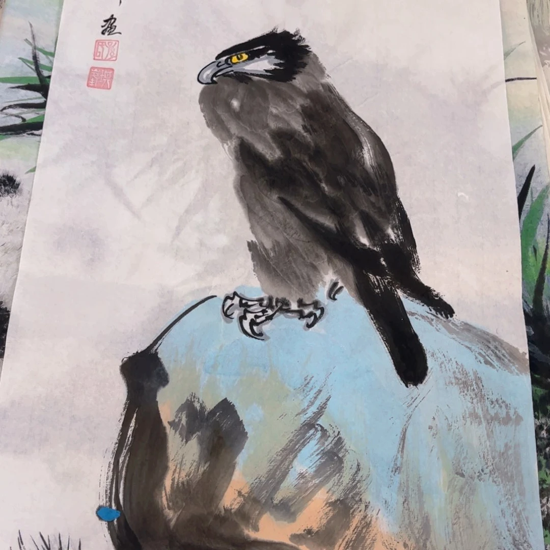 国画象山画舫精品手绘