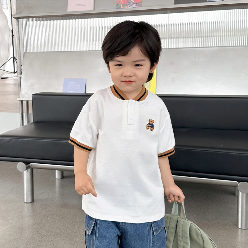 X4472男童短袖polo衫t恤夏款夏装婴儿童装宝宝小童半袖小童短袖