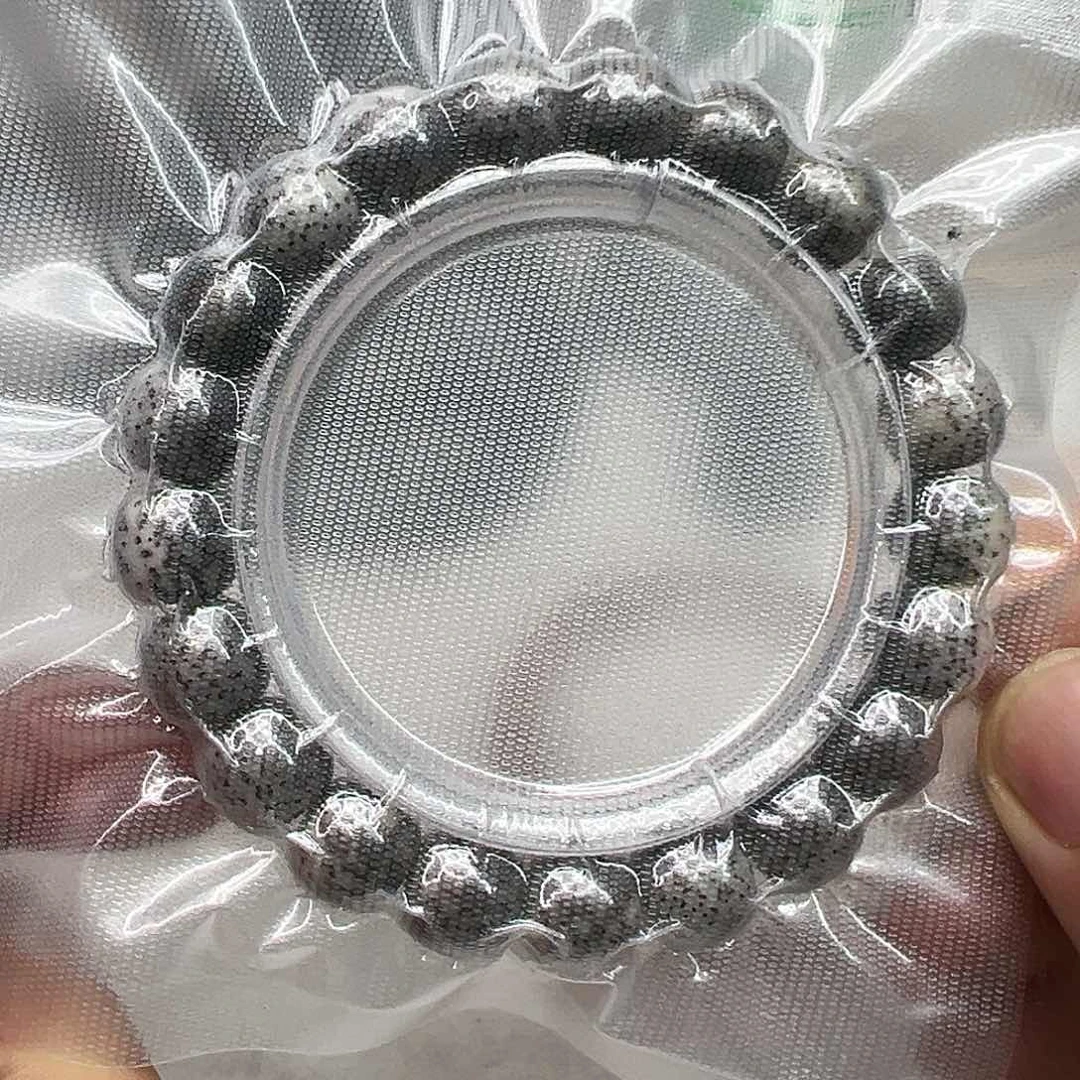 星月菩提手串24尽头黑冰石玉星月菩提单圈11