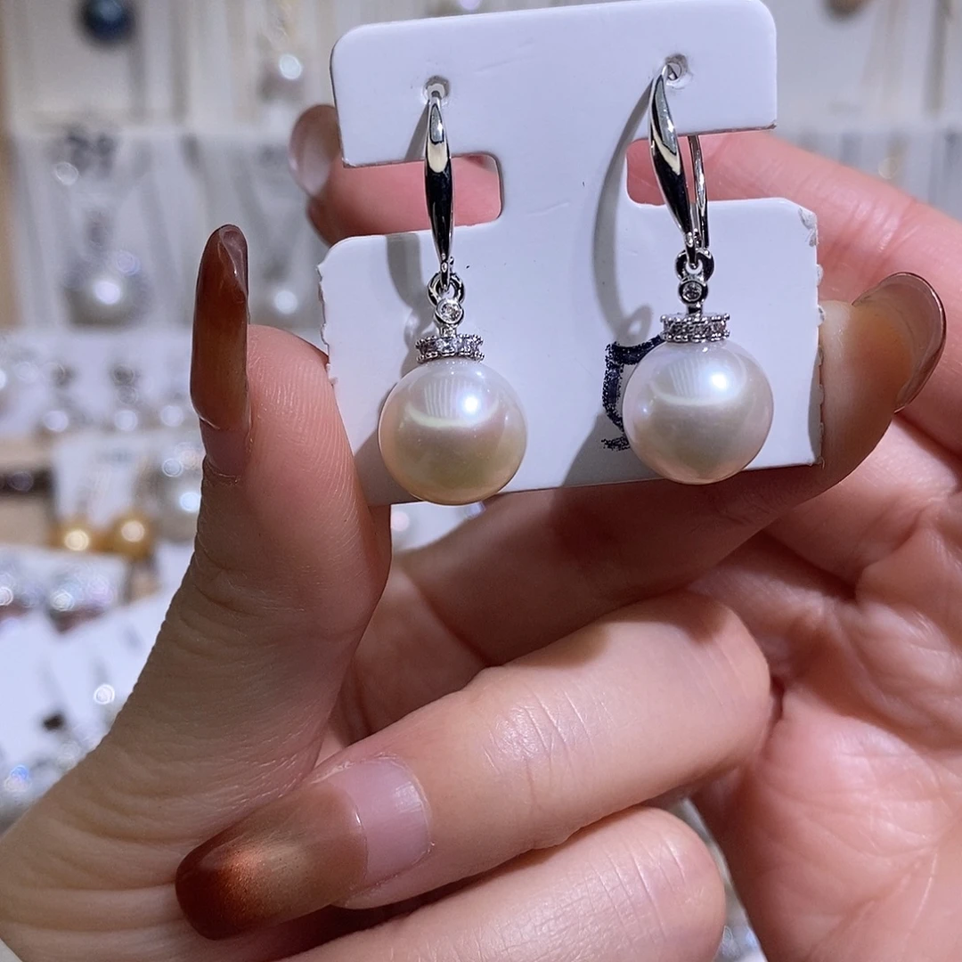 淡水珍珠未镶嵌耳饰w11.5