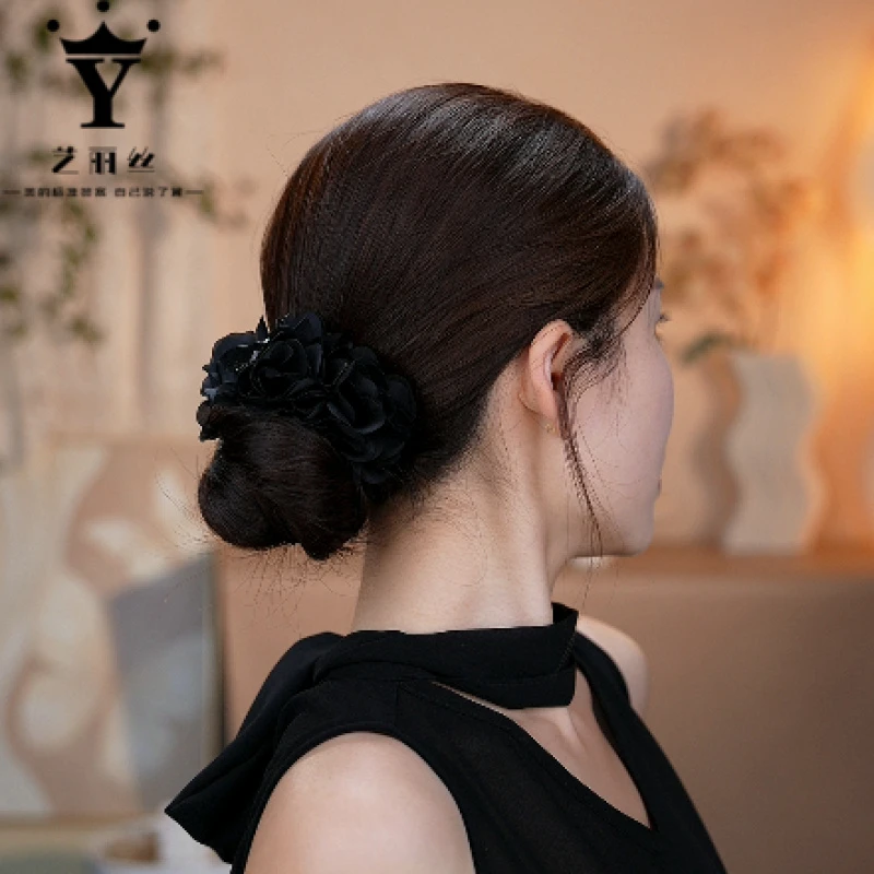 艺丽丝  东方之珠 气质优雅显发量 [花妃] 盘发花朵8cm丸子夹