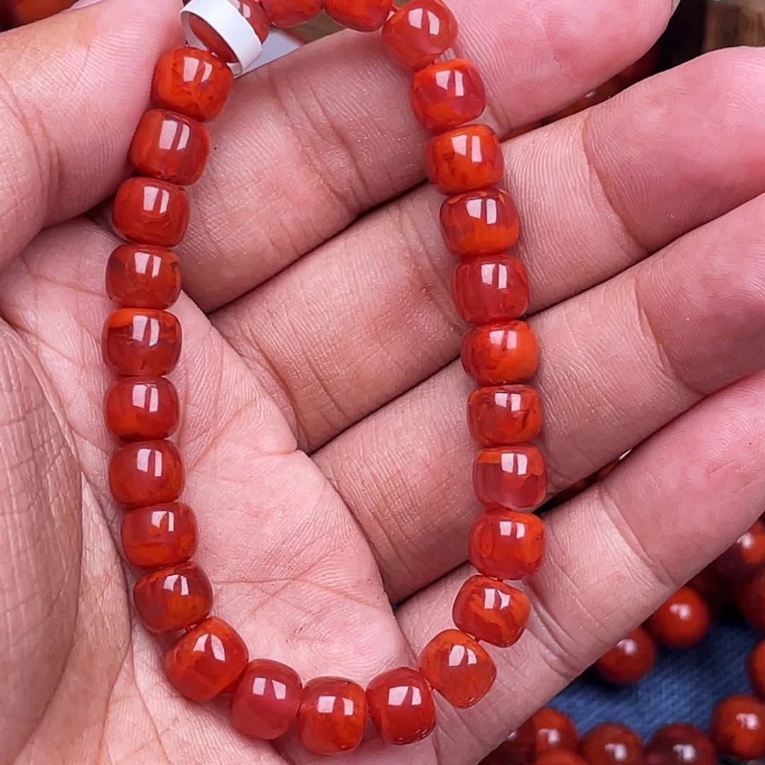 南红玛瑙未镶嵌手链南红瓦西卡8老型
