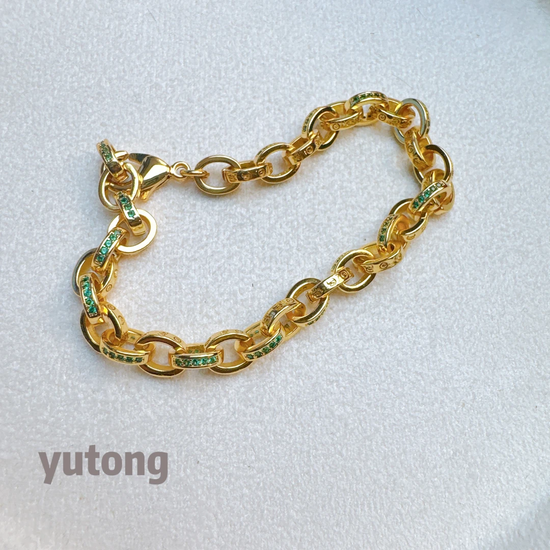 铜合金锆石手链 【雨桐轻奢饰品】设计款手链YT02586