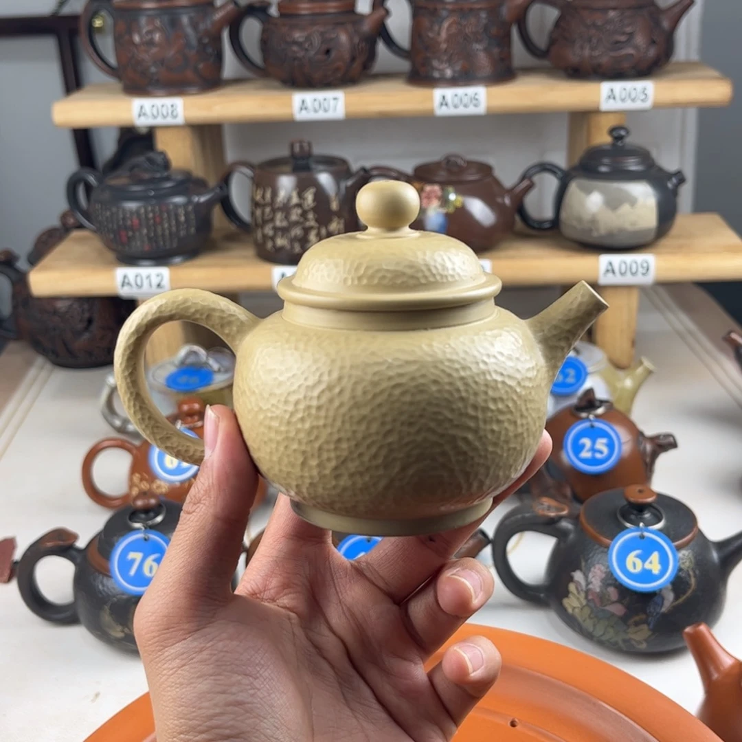 壶建水紫陶全手工制作，老匠人传承手艺