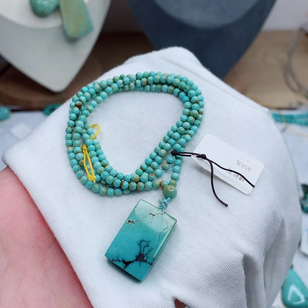 绿松石未镶嵌绿松石猫****兽