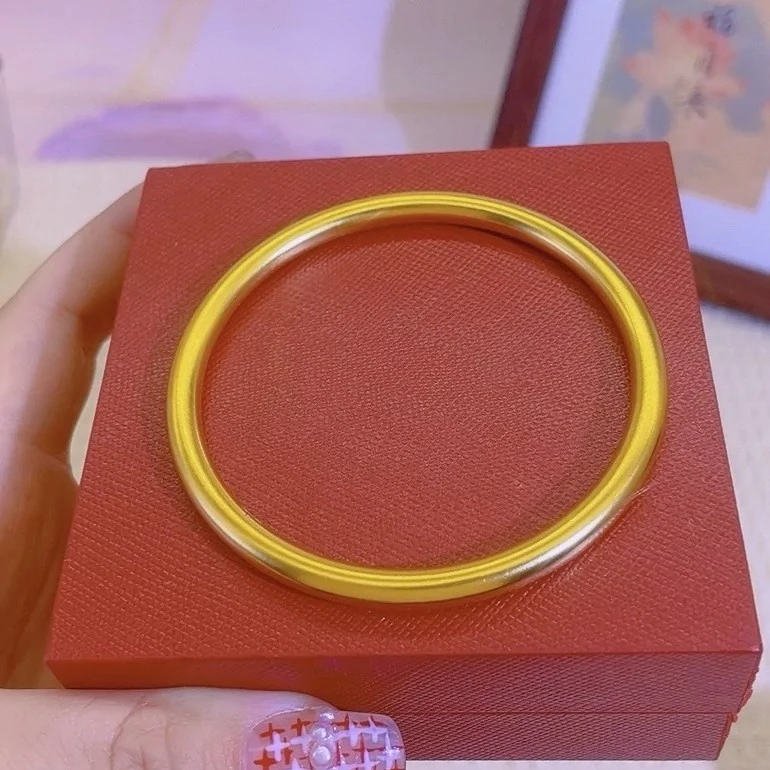 铜合金手镯 精工莲花5n古法手镯简单大方高级新中式古风