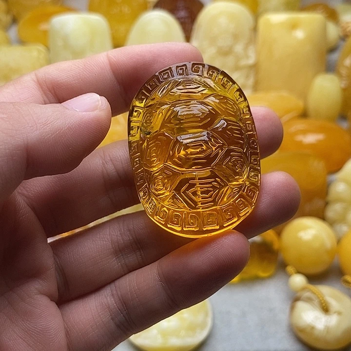 琥珀颈饰未镶嵌琥珀蜜蜡吊坠