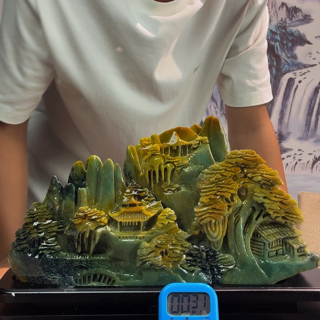 俗***人玉玉摆件多色带底座