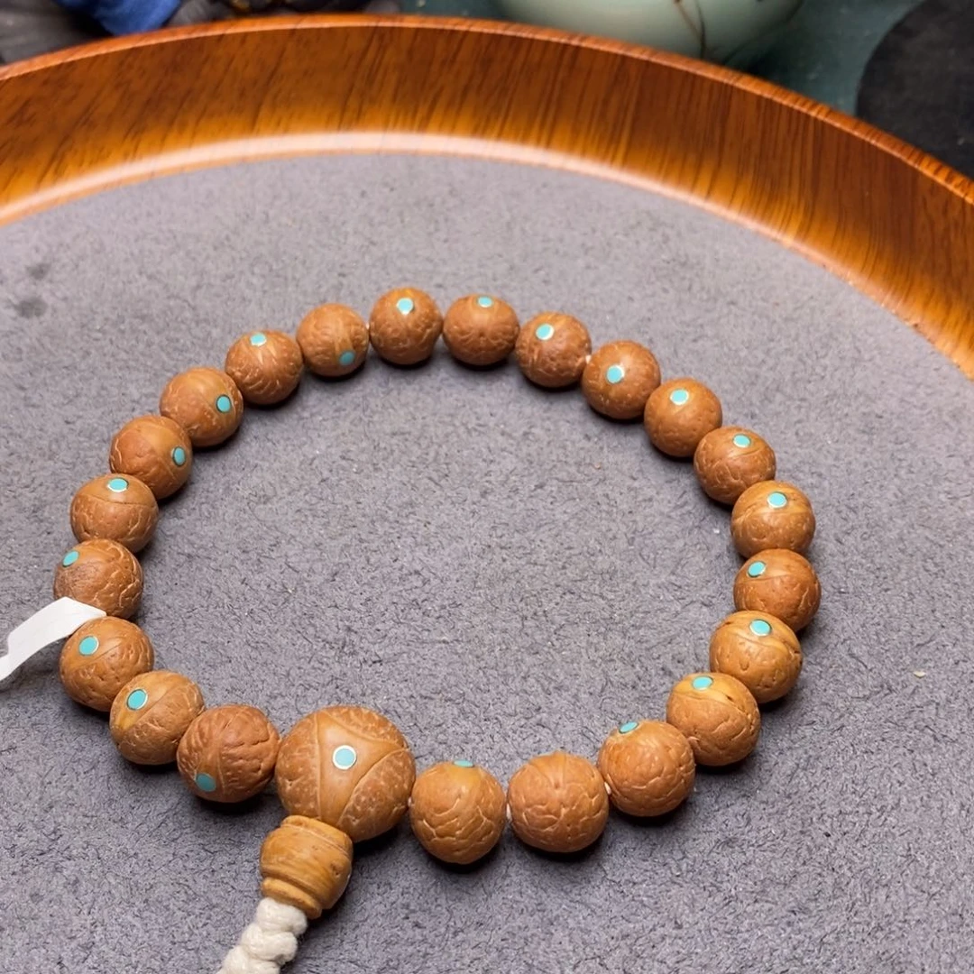 凤眼菩提吊坠12➕松色手串