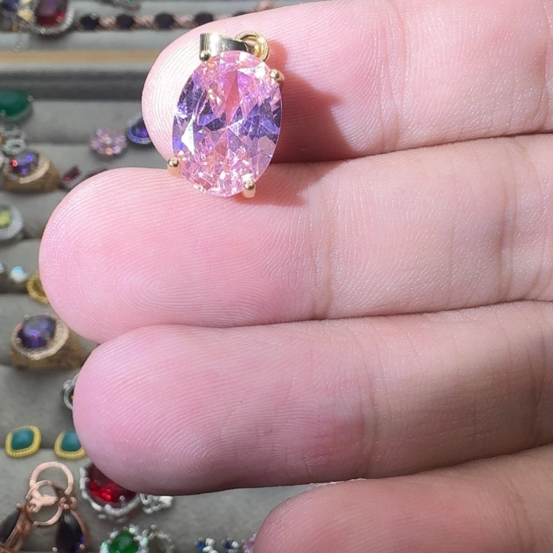 水晶戒指银S925镶嵌