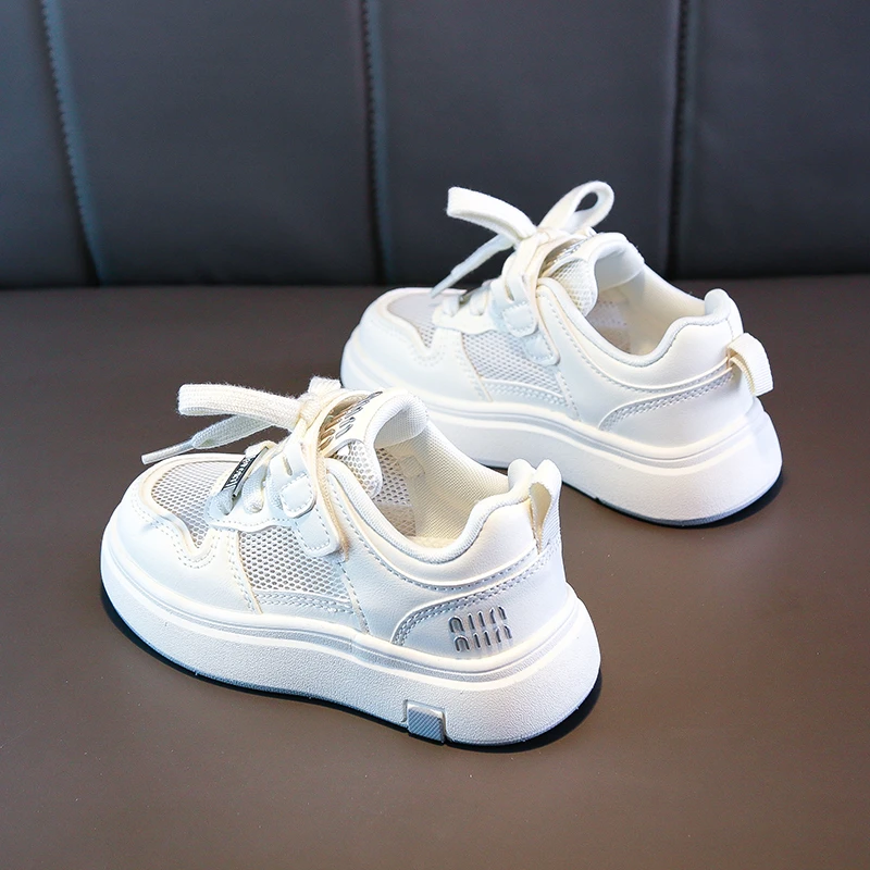 蜡比小星儿童板鞋女童小白鞋男童休闲鞋2025夏季新款运动网面透气