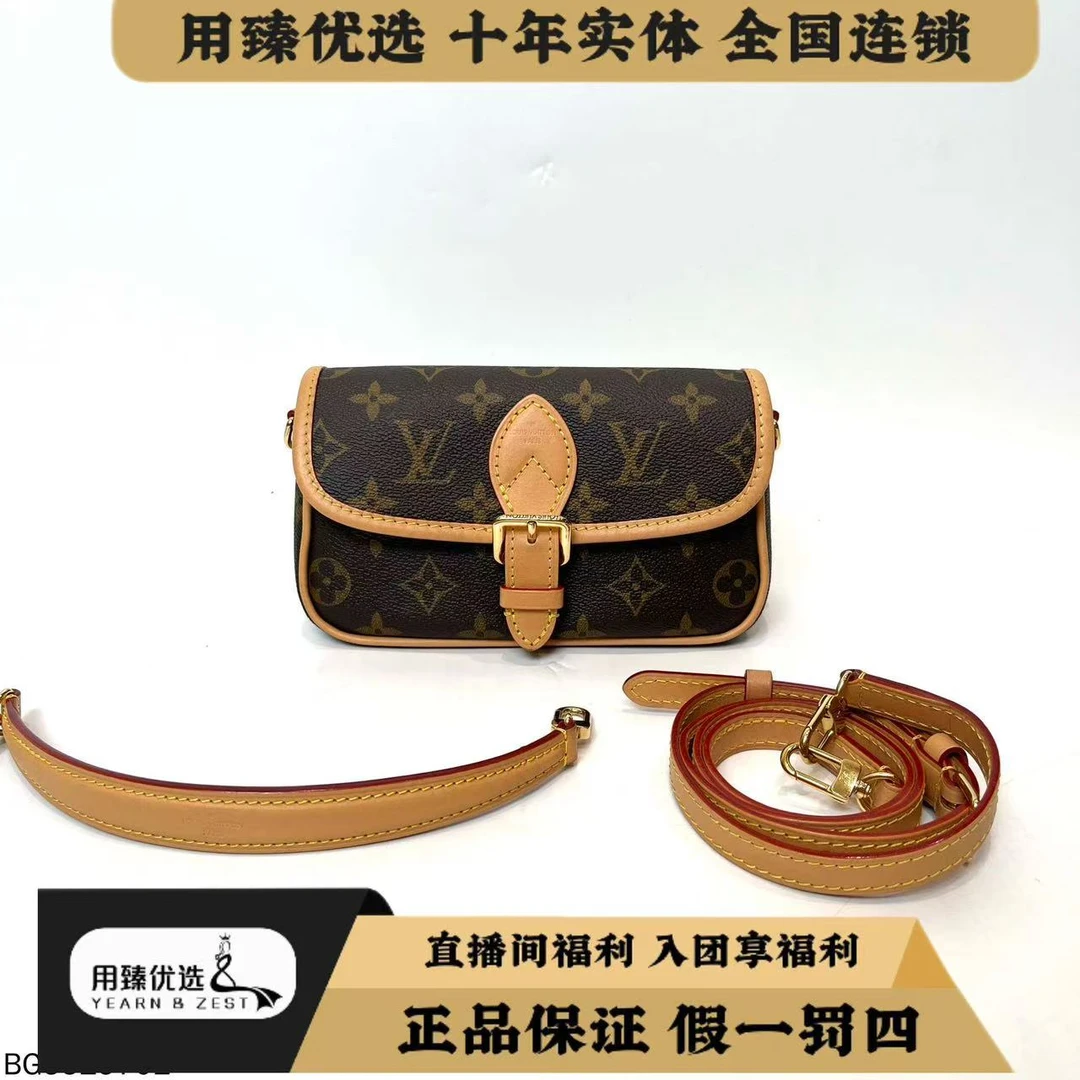 99新 LouisVuitton/路易威登 nano 老花法棍包芯片款BG5529701