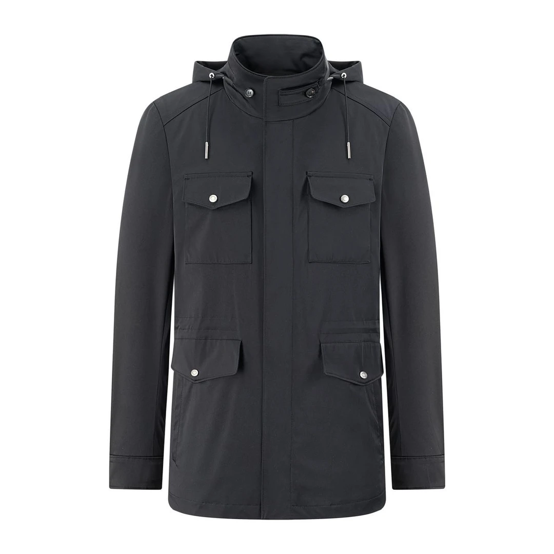 TF*猎装夹克（M65）缎面进口杜邦沙立领连帽可收纳男士春款外套8620