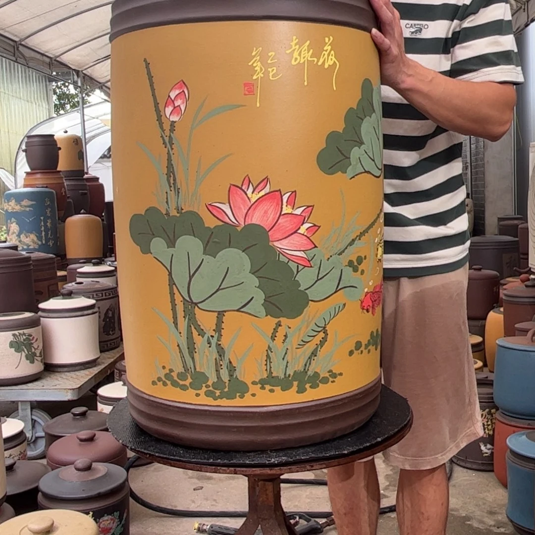 紫砂茶叶罐60 饼茶叶罐