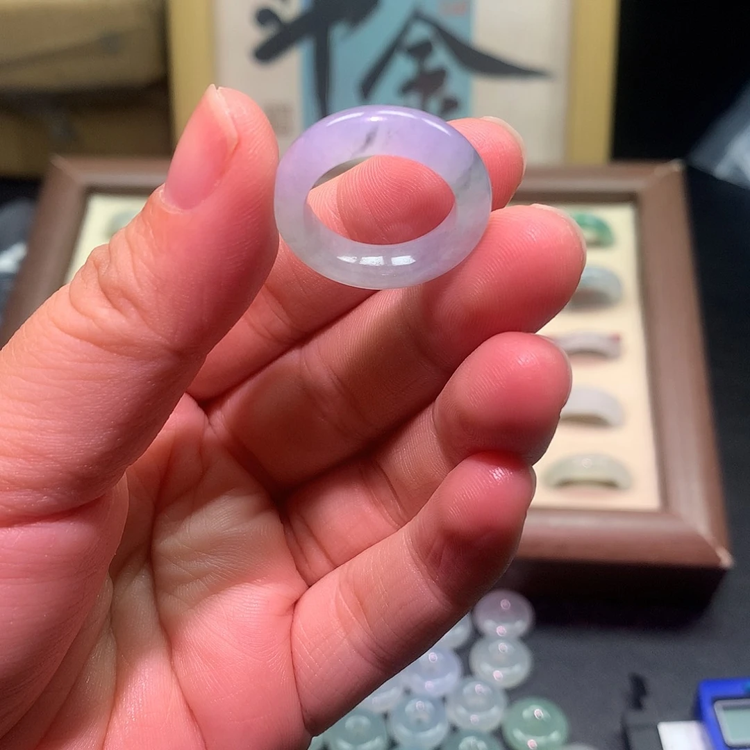 翡翠未镶嵌戒指天然翡翠A货-11圈
