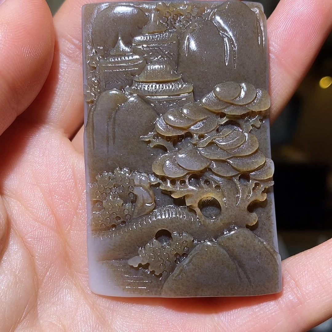 和田玉未镶嵌颈饰