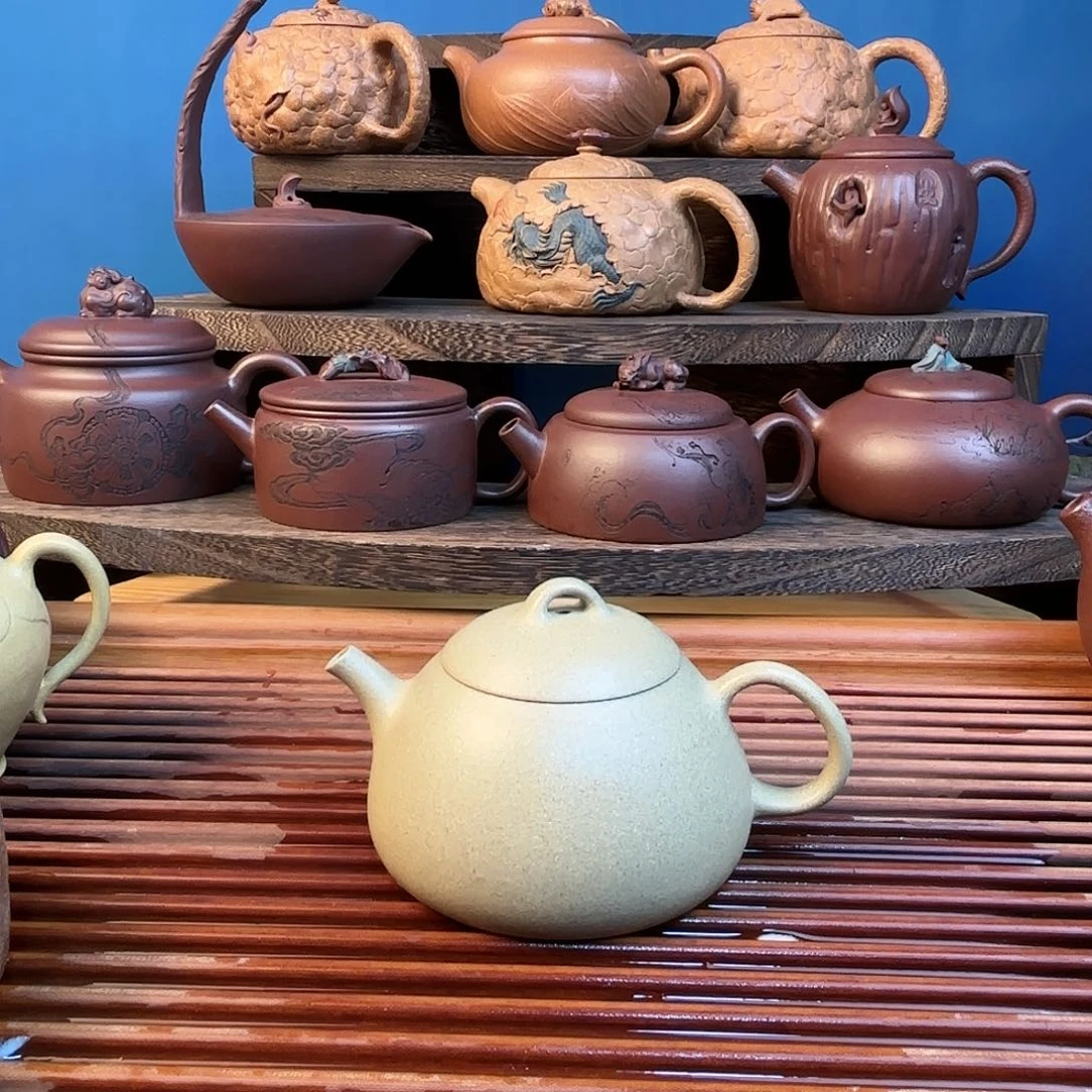 原矿青段紫砂壶福利款