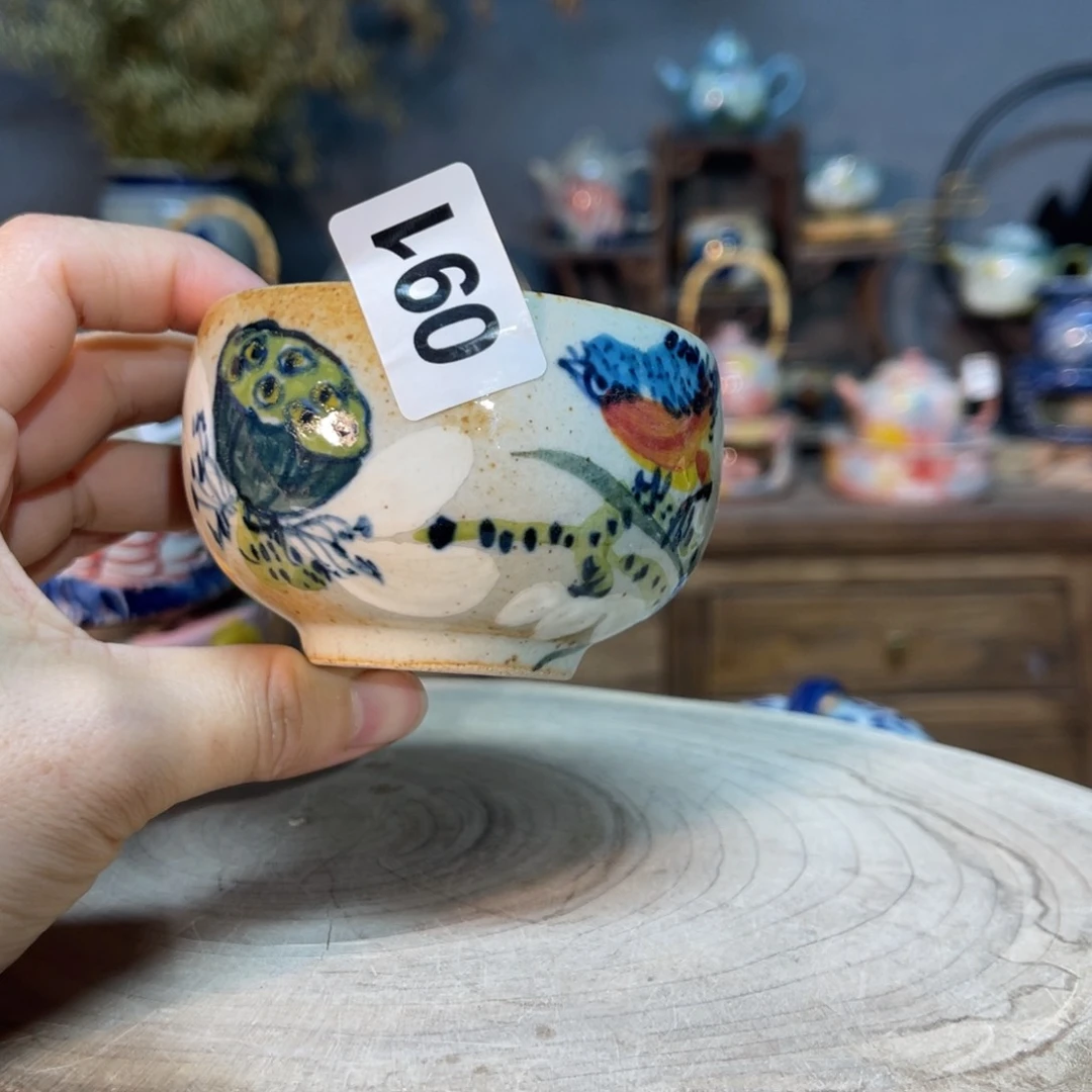 杯素浅陶瓷手工手绘