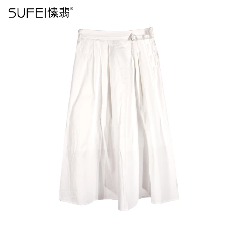 SUFEI/愫翡S52QZ0567A 夏季新款简约纯色半身裙 0567