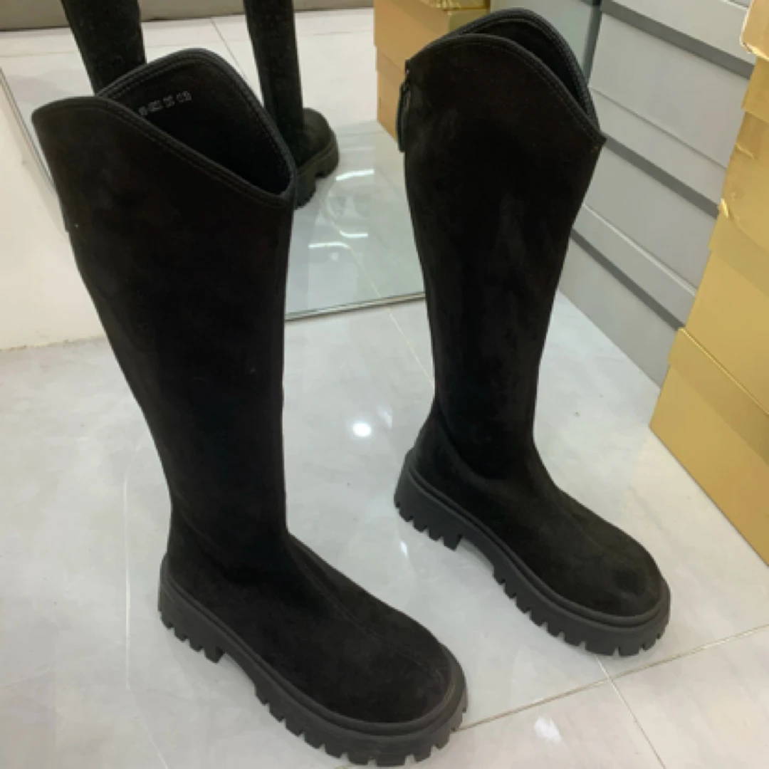 2025冬厚底显瘦大长腿款弹力靴高靴瘦瘦靴69-3820