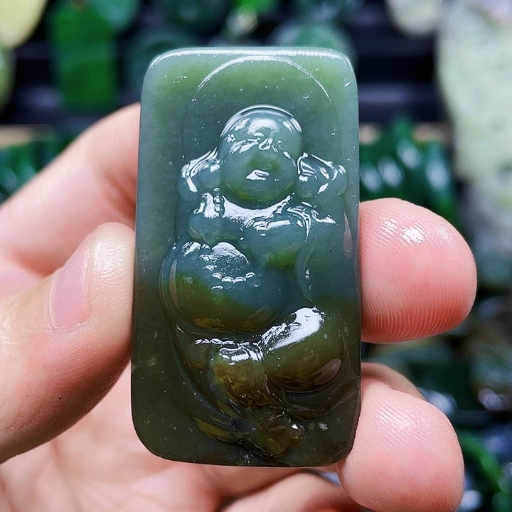 和田玉未镶嵌挂件