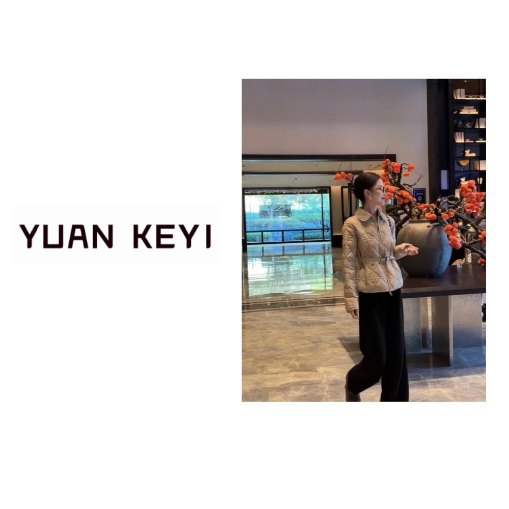 YUANKEYI“金领“ 90白鹅绒经典绗缝外套菱格鹅绒服【干洗】