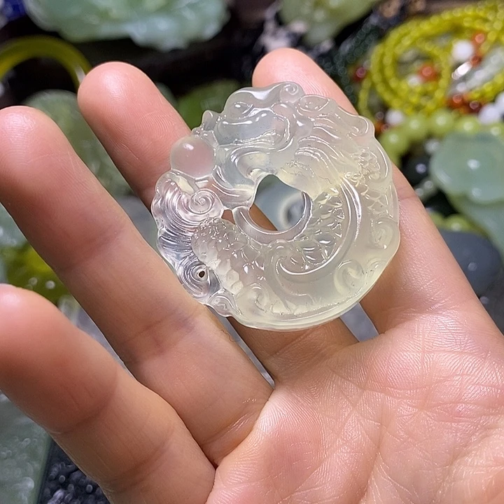 岫玉未镶嵌岫玉颈饰