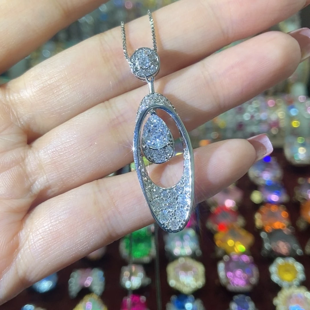 66锆石（处理）冰花切项链