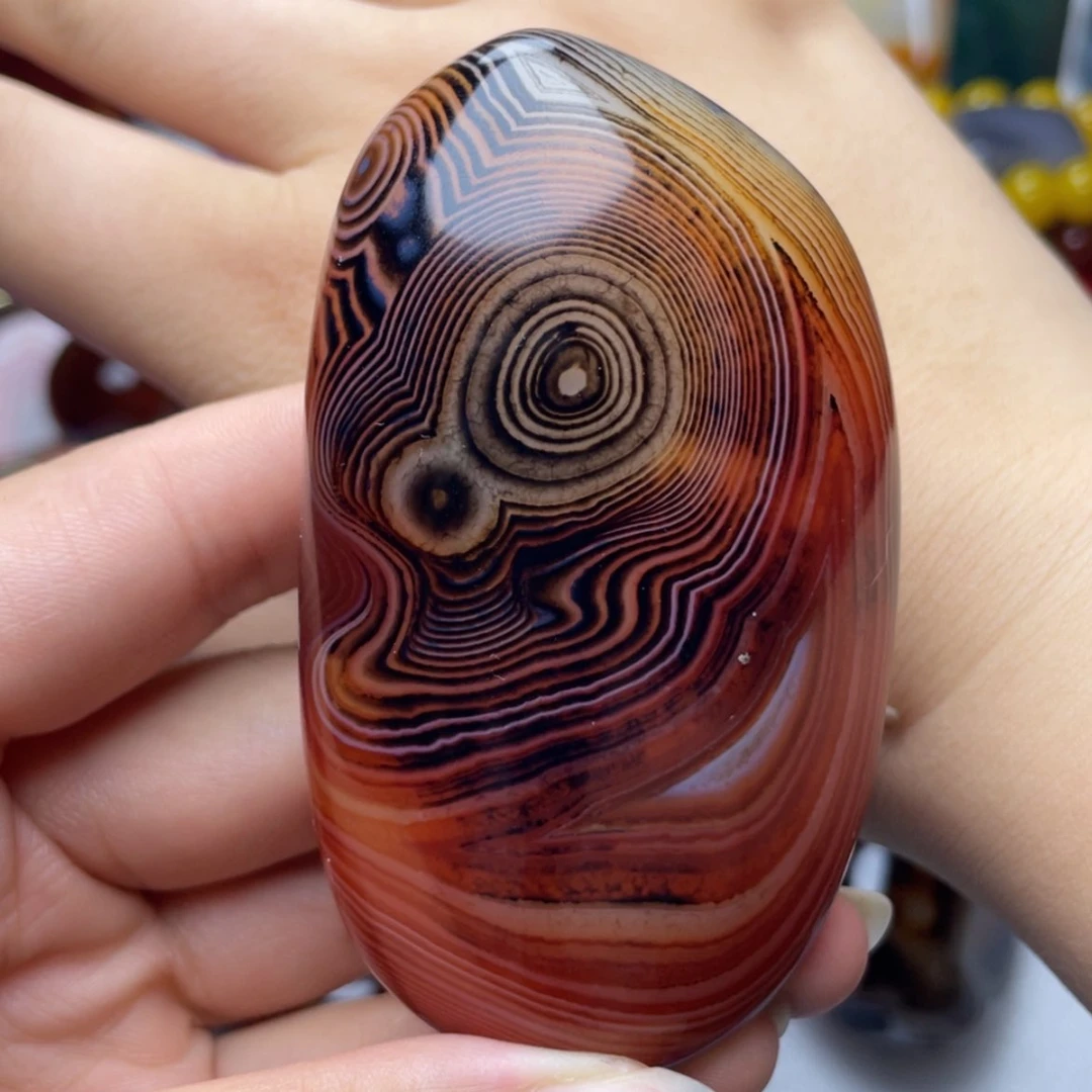 【闪购商品】未镶嵌玛瑙/玉髓珠宝奇石风**楼打孔不退不换