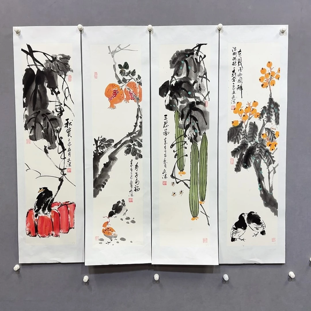 国画亲笔手绘放心去藏