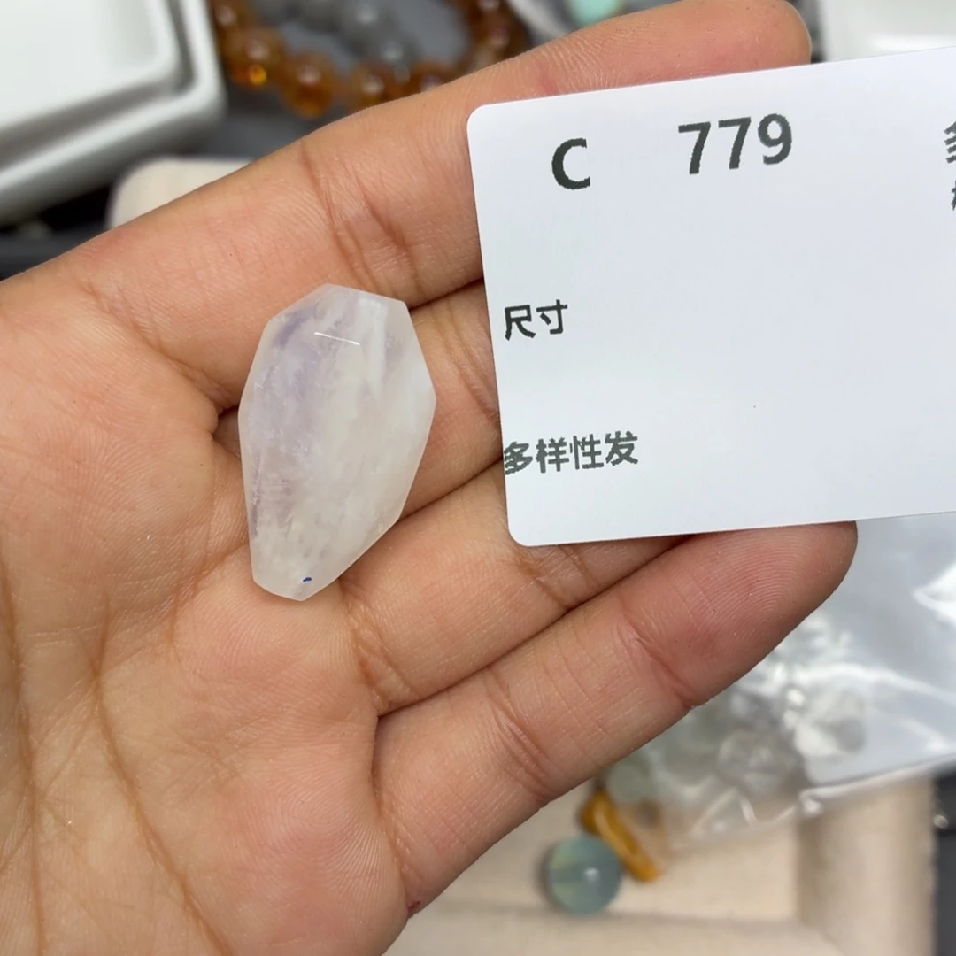 Z****珠宝半成品银S925镶嵌水晶C779