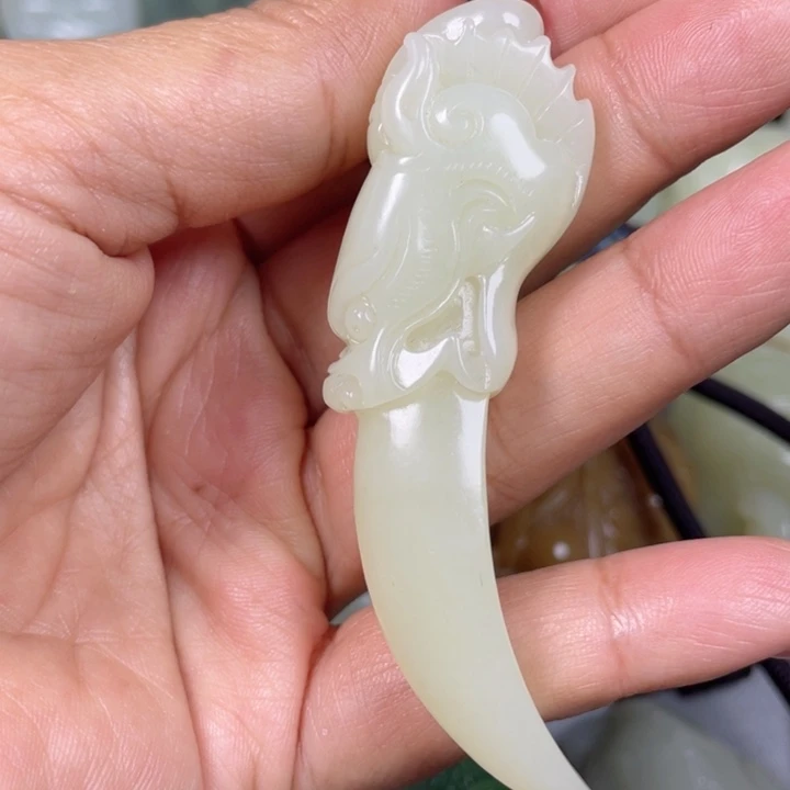 和田玉未镶嵌挂件