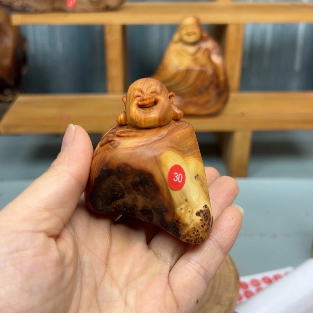 用***9木崖柏木摆件手把件，