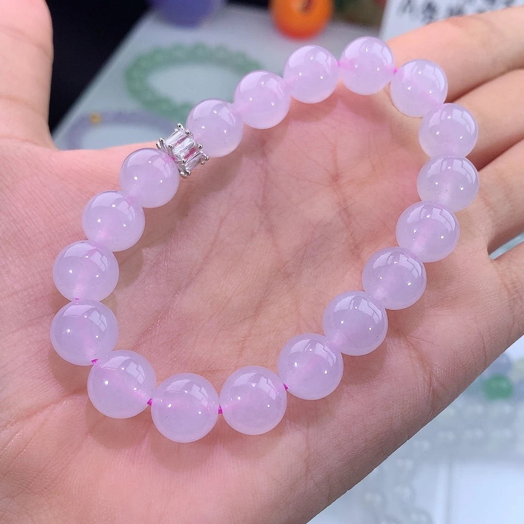 未镶嵌手链翡翠浅冰粉手串