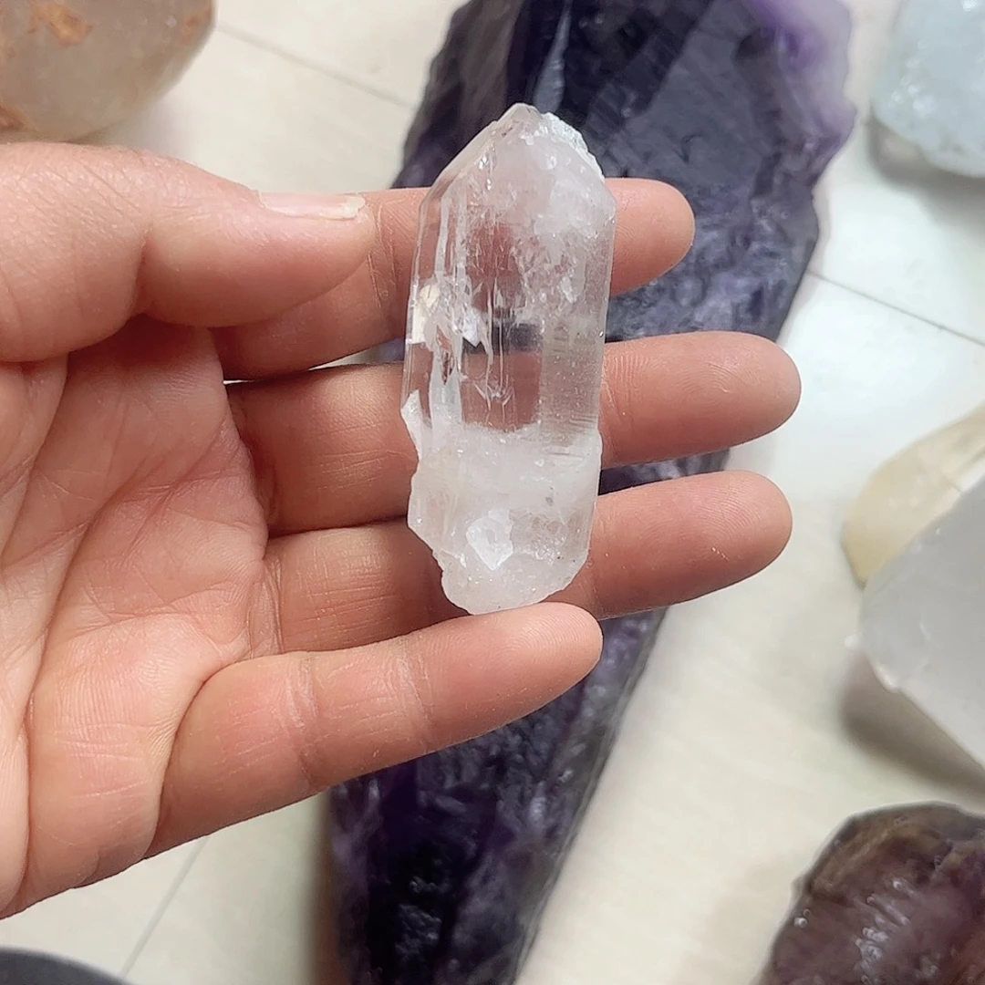 水晶天然水晶原石未镶嵌爱***志